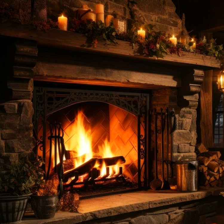 Simple Scents Fireplace Candle