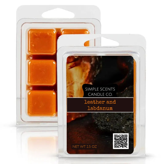 Simple Scents Leather and Labdanum Wax Melt